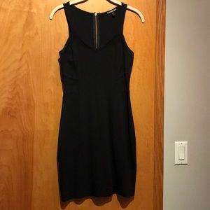 Black Sheath Party Dress with sheer cutouts